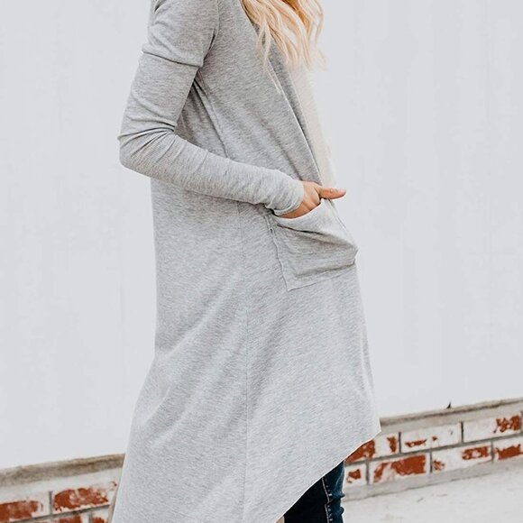 Cardigans for Women Open Front Long Knited - Picture 4 of 7